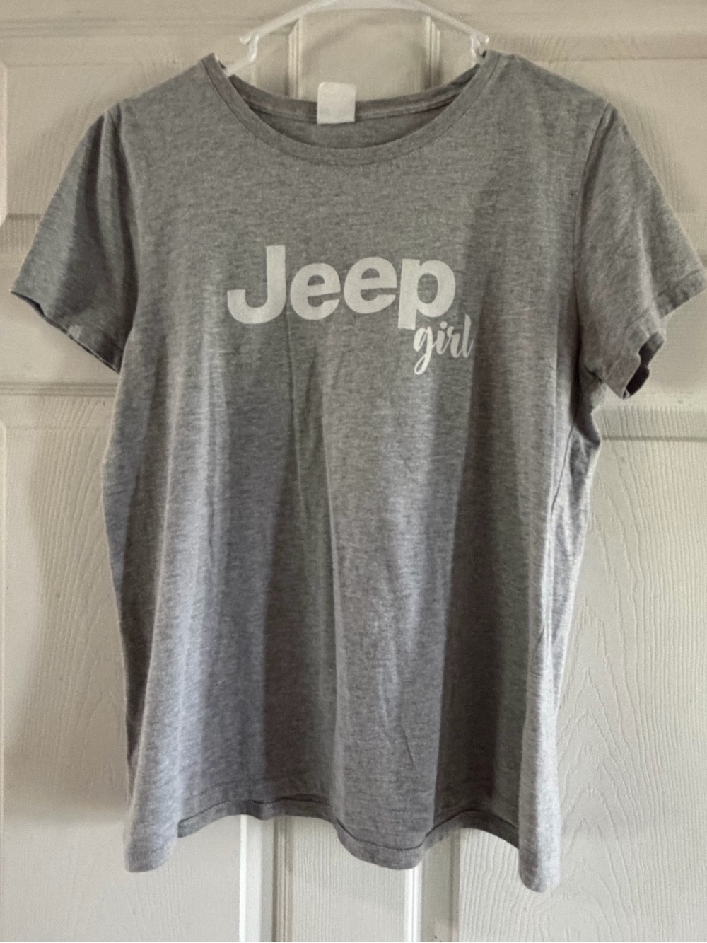 Jeep Girl Kids Short Sleeve Grey Graphic Tee